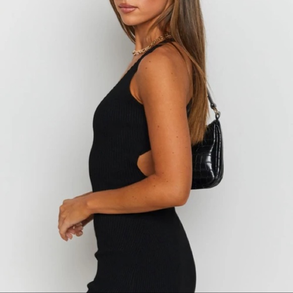 NWOT Beginning Boutique Ramona Cross Back Mini Dress - Picture 3 of 5